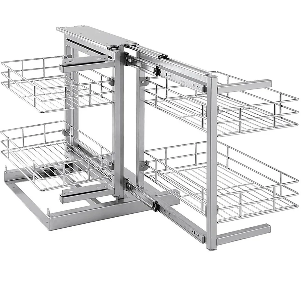 Ferragem importada para Canto articulado magico com sistemas de prateleiras deslizantes