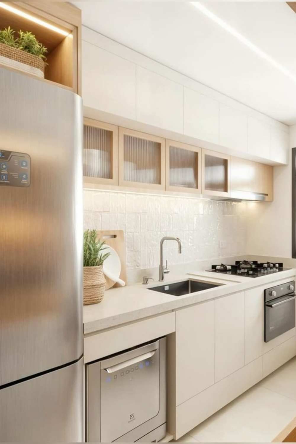 Gaveta sobre maquina de lavar louças